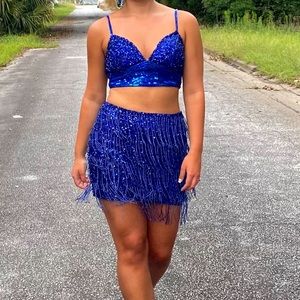 Royal blue Rachel Allan Dress